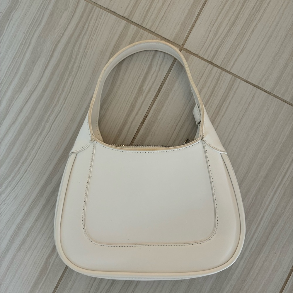 Oak + Fort White Shoulder Purse